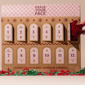 Erase Your Face 12 Days of Cleansing Reusable Makeup Removing Cloths Set NEW